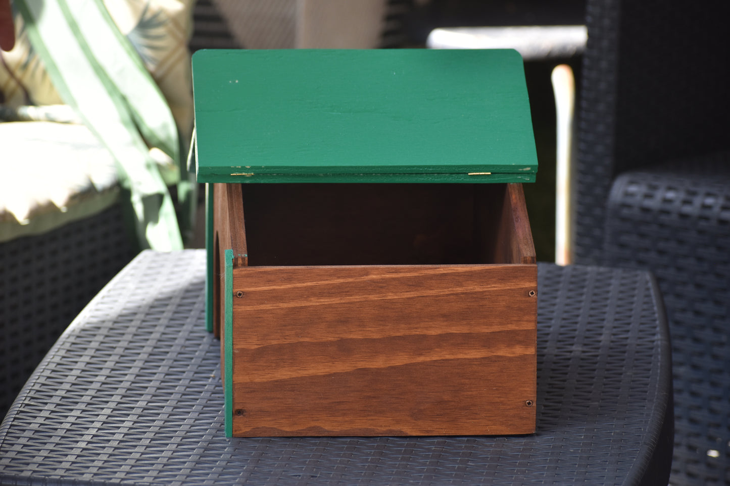 Casetta in legno ispezionabile