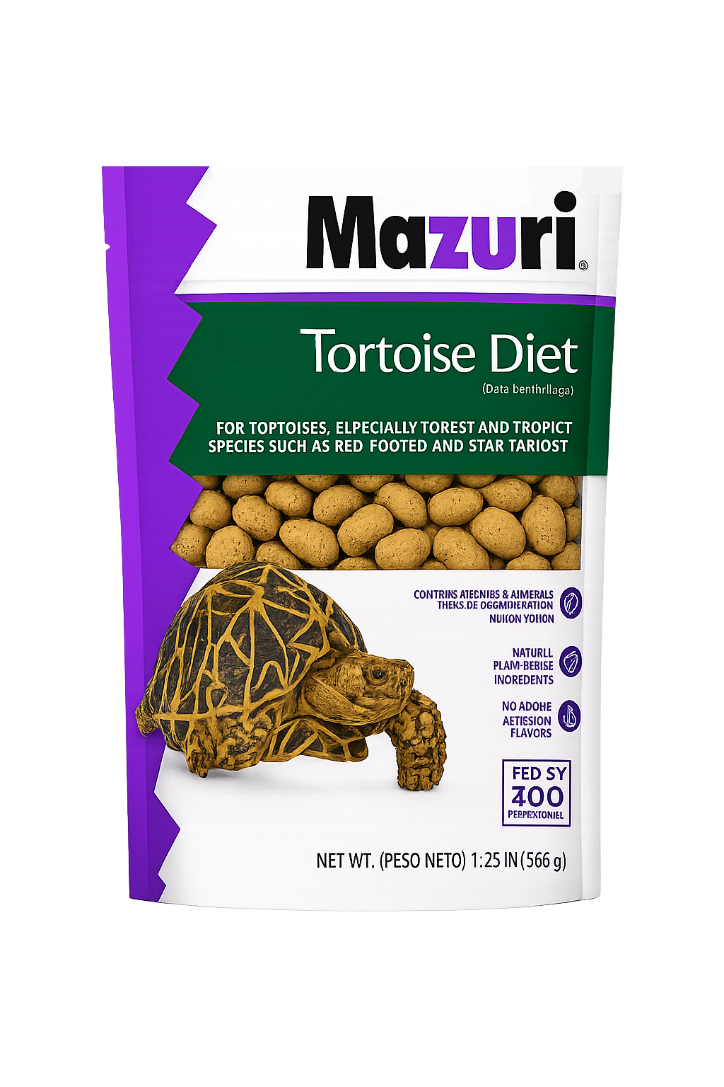 Mazuri - mangime completo tartarughe di terra, rettili, alimentazione bilanciata