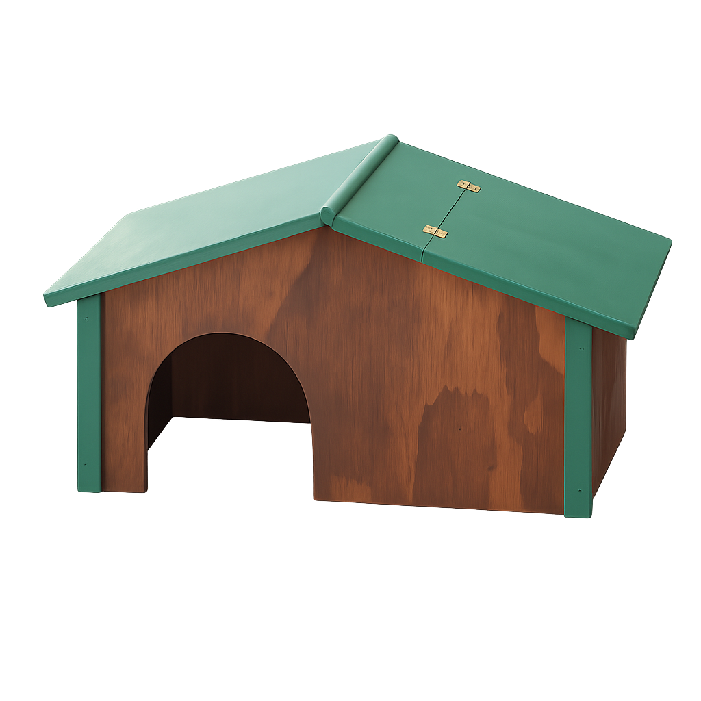 Casetta in legno ispezionabile