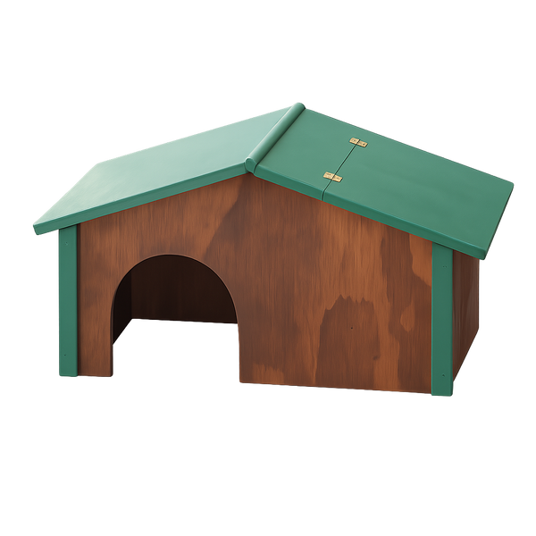 Casetta in legno ispezionabile