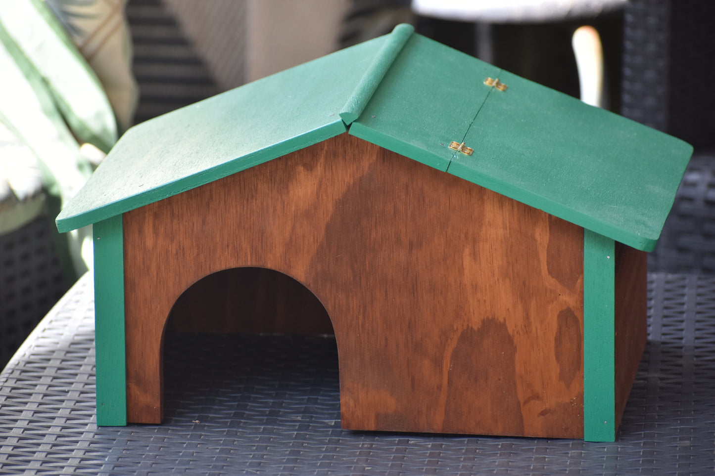 Casetta in legno ispezionabile