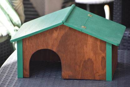 Casetta in legno ispezionabile