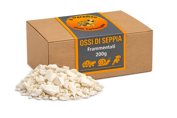 Ossi di seppia Frammentati - fonte di calcio per tartarughe di terra, uccelli, lumache