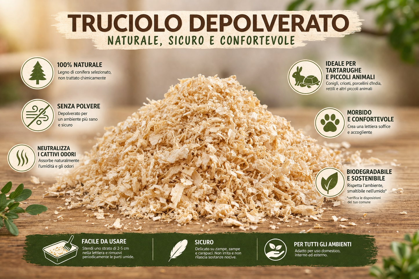 Truciolo Depolverato