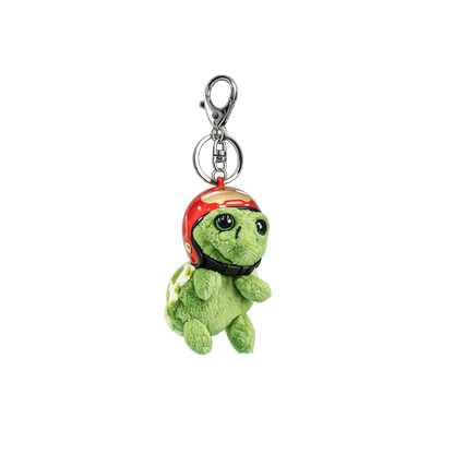 Portachiavi peluche “tartaruga con casco”